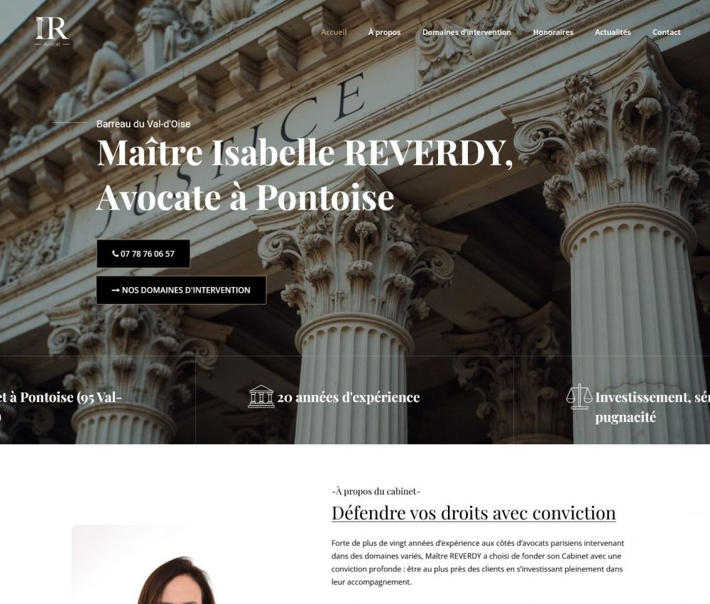 Site internet réalisé