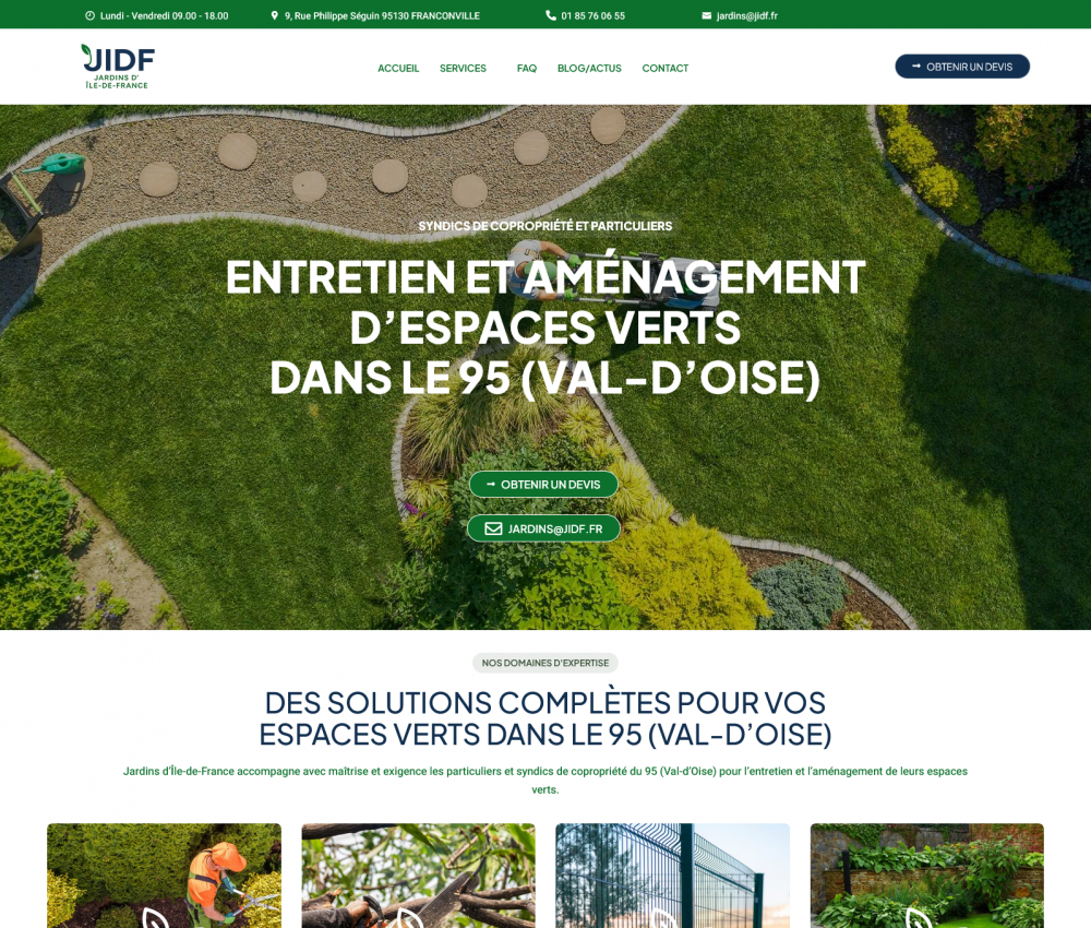 Site internet réalisé