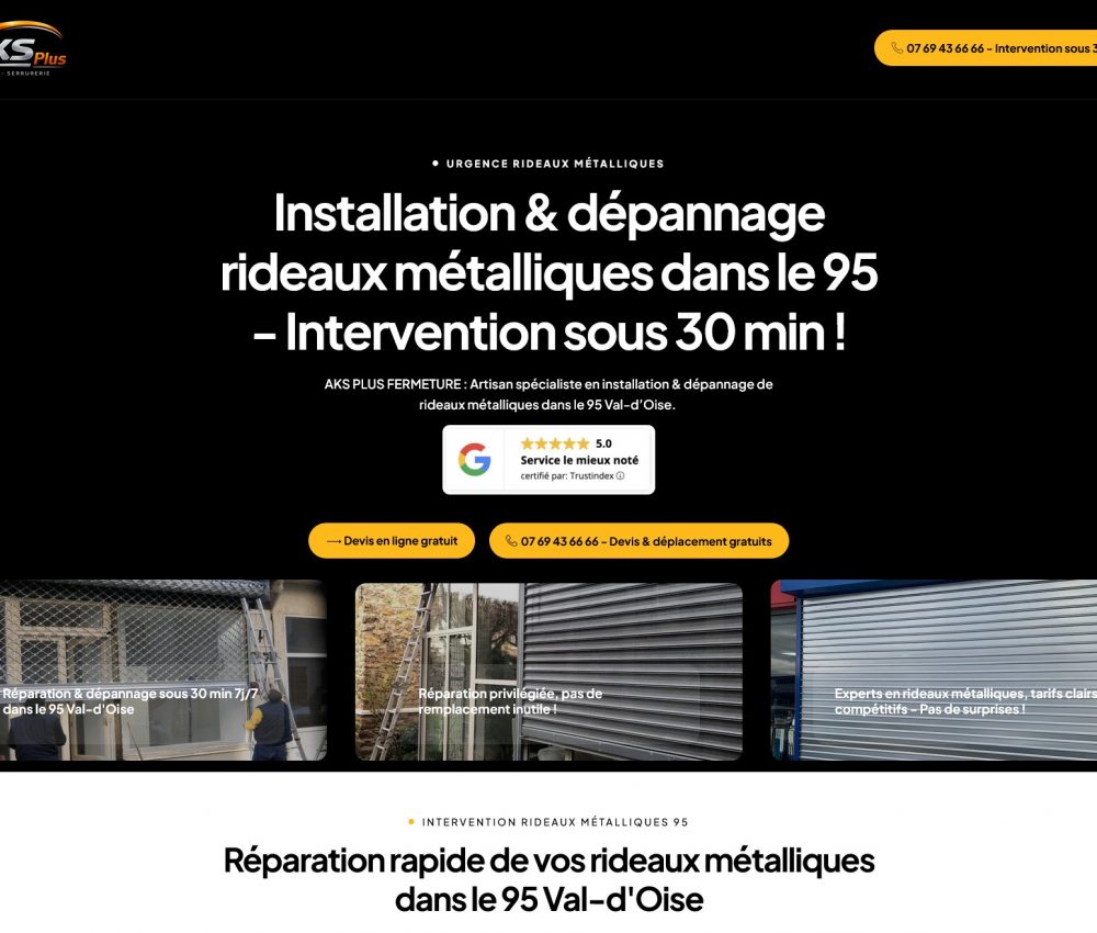 Site internet réalisé