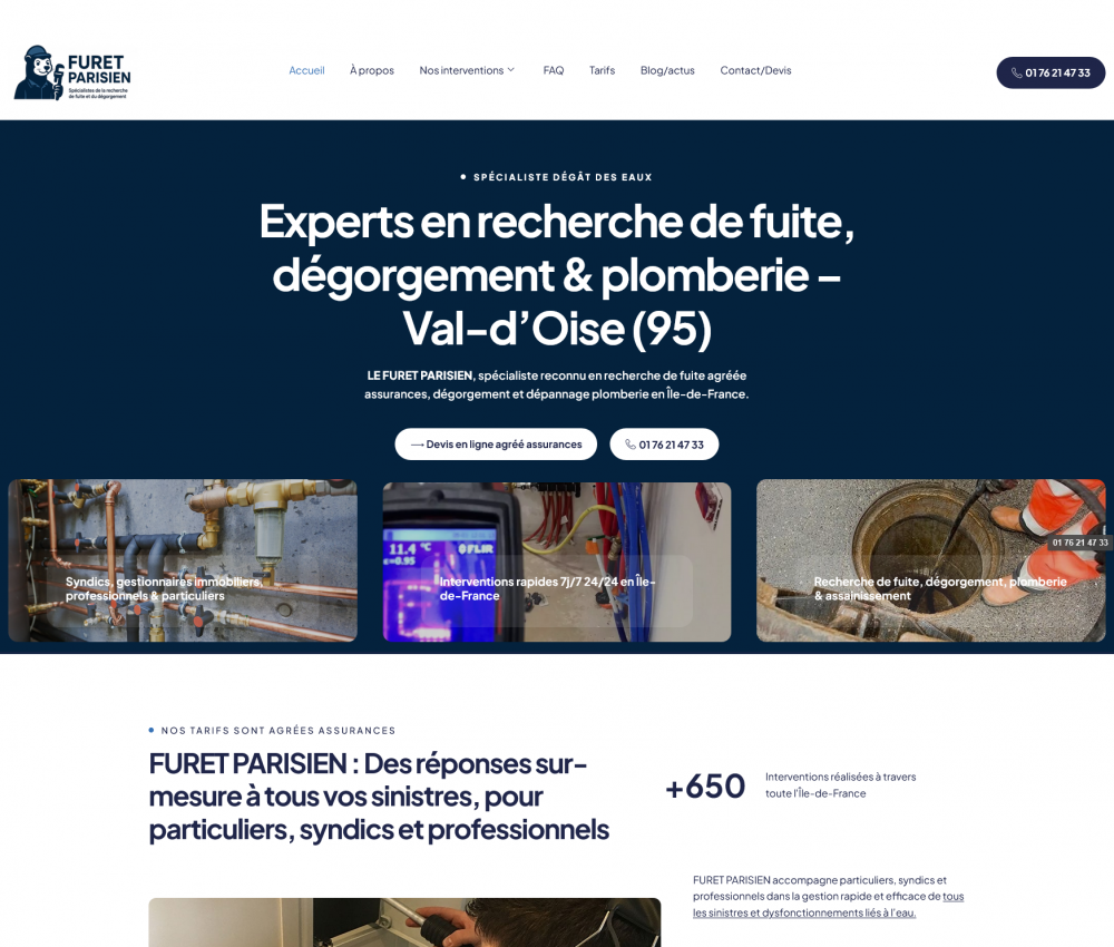 Site internet réalisé