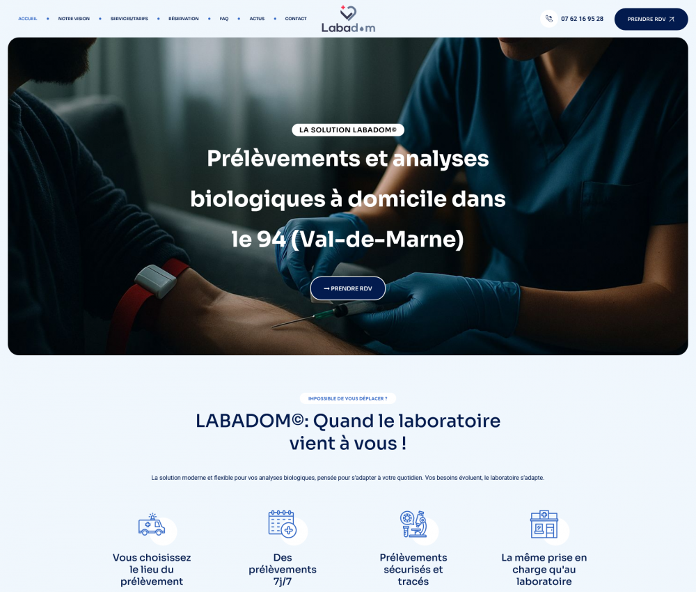 Site internet réalisé