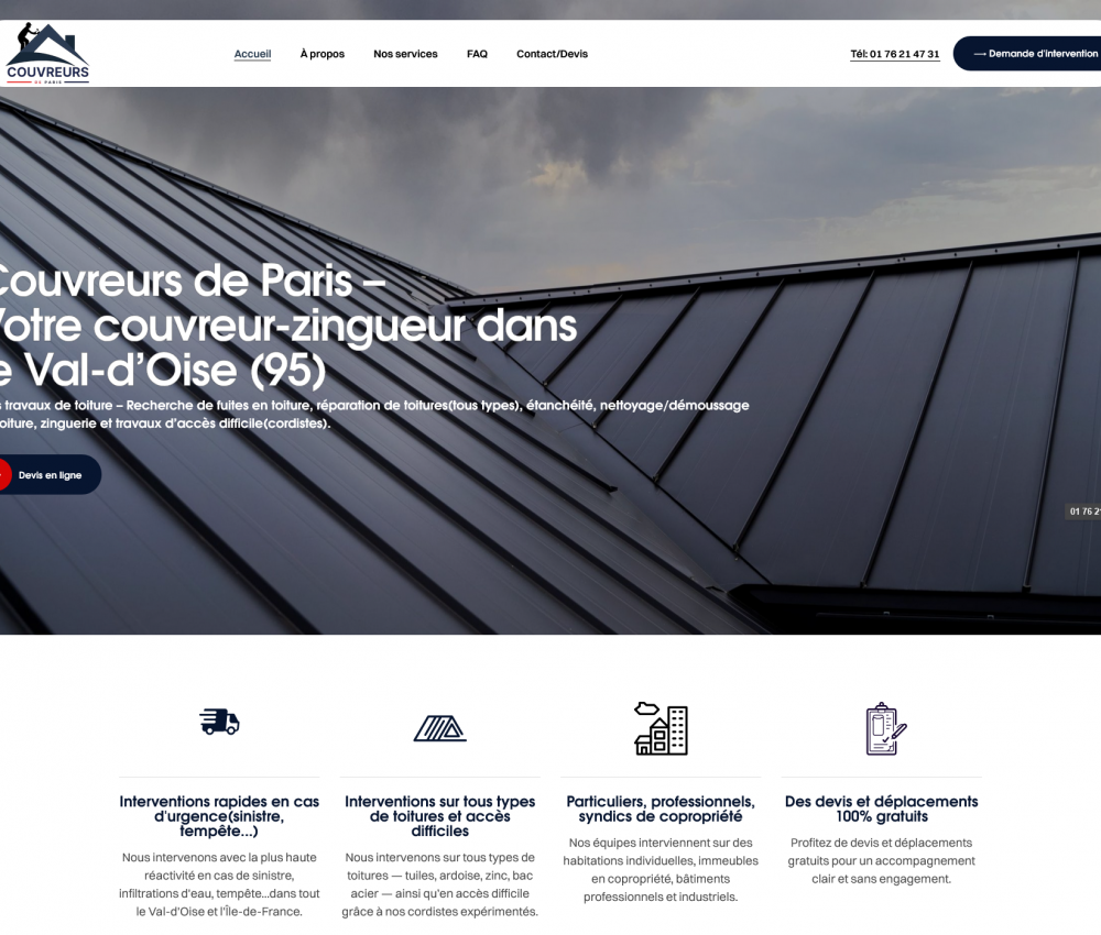 Site internet réalisé