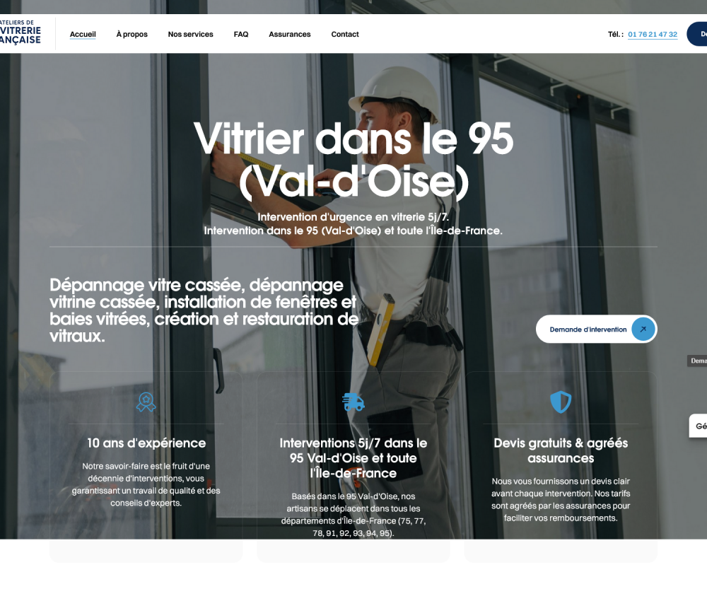 Site internet réalisé